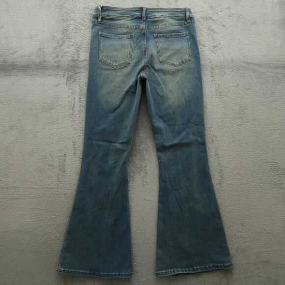 Rewash Jeans Women's Size 16 Blue High-Rise Flare Denim Pants 32" Inseam Stretch - Picture 11 of 16